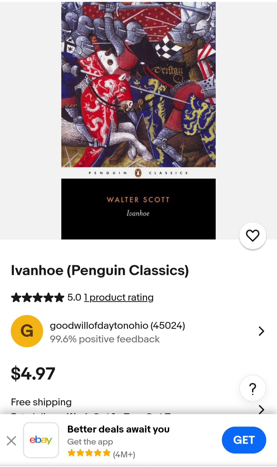 Ivanhoe on eBay